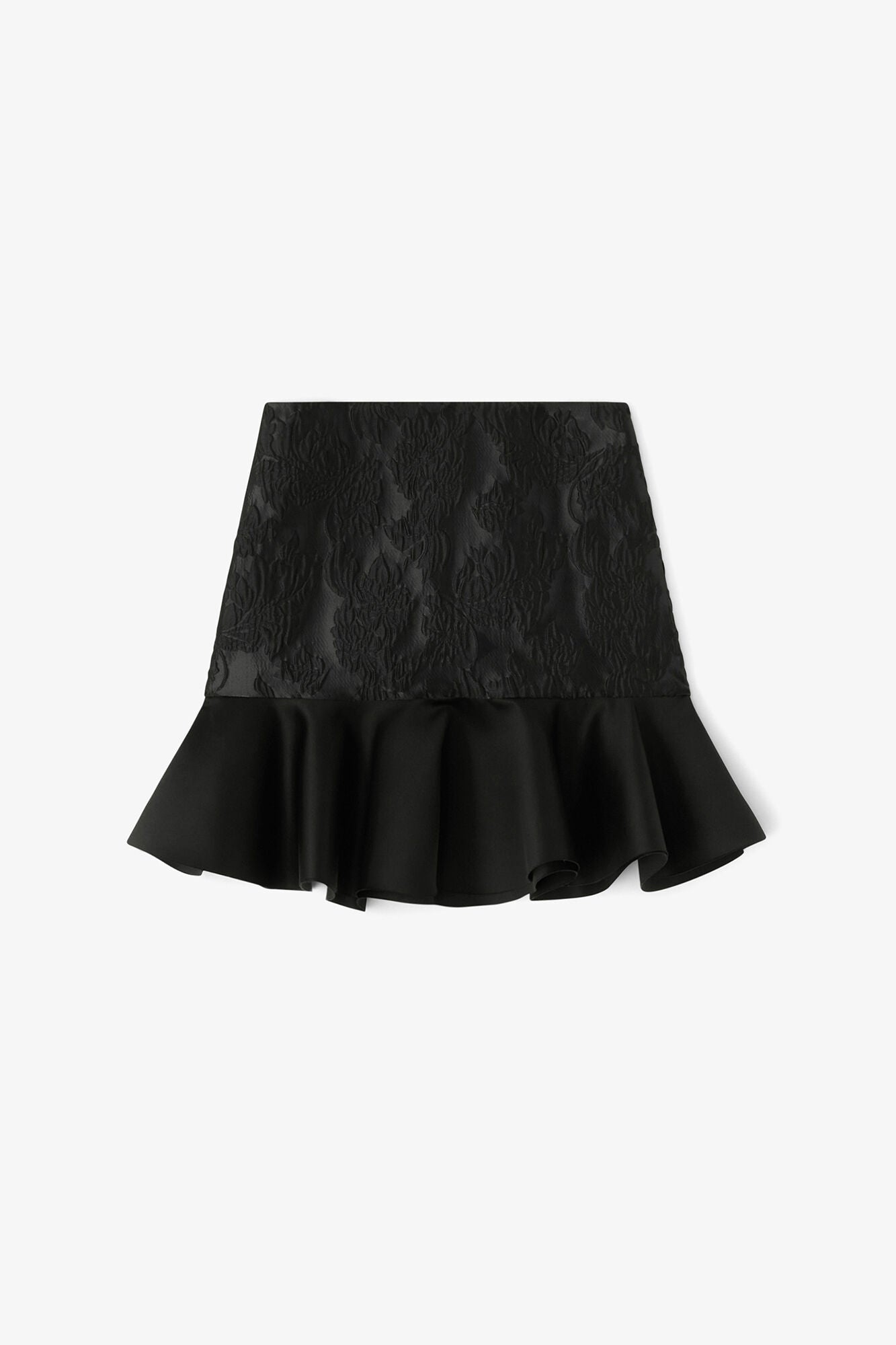 GANNI On Sale Satin Cloque Mini Skirt