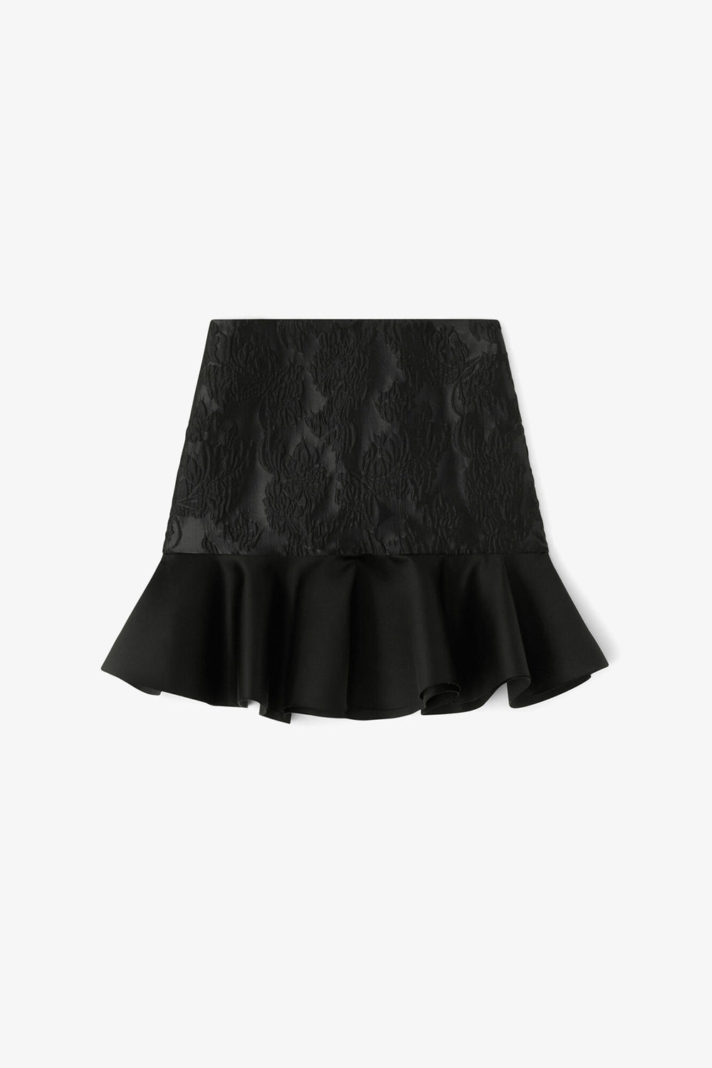 GANNI On Sale Satin Cloque Mini Skirt