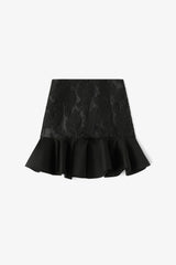 GANNI On Sale Satin Cloque Mini Skirt
