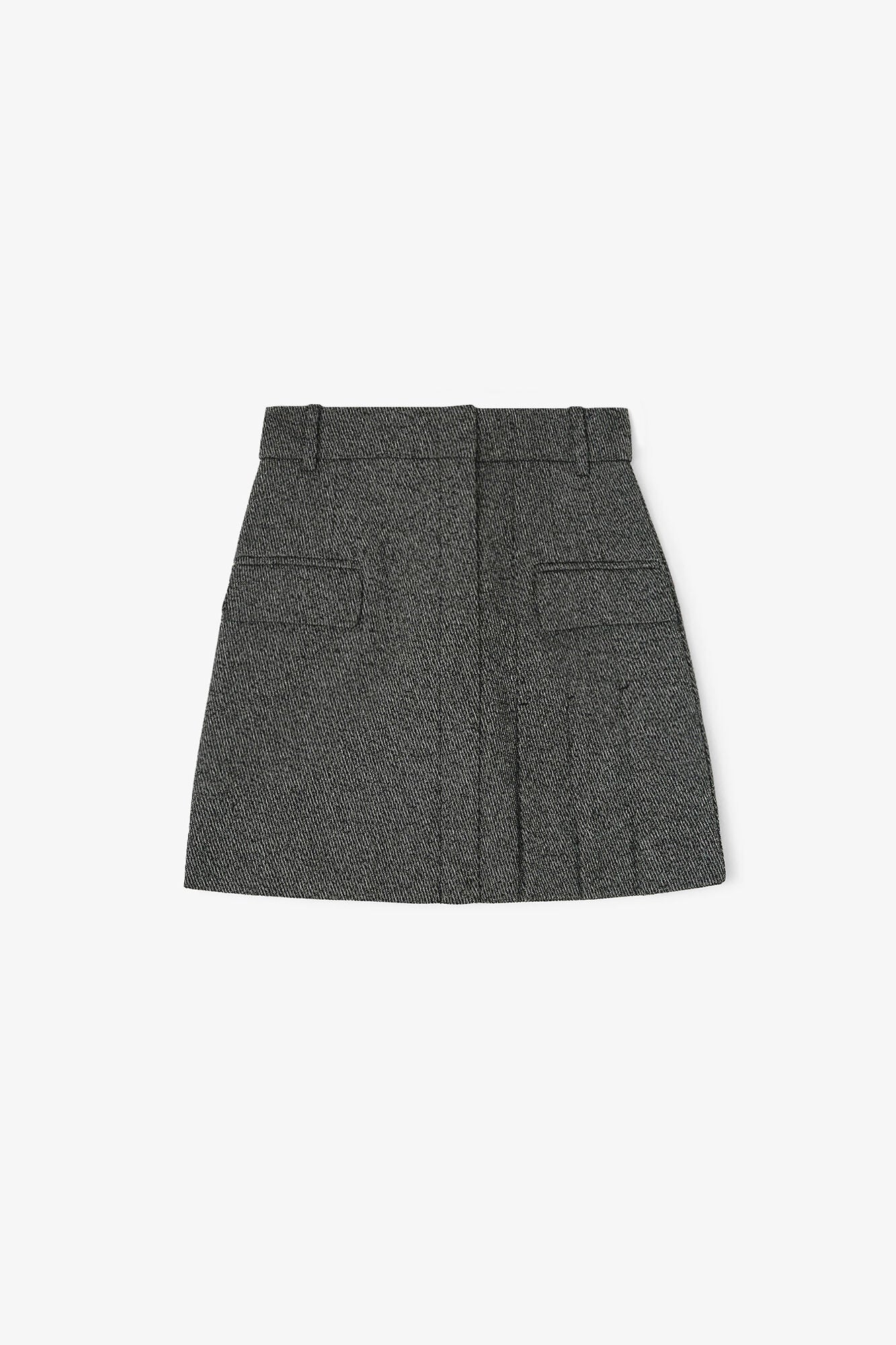 GANNI For Sale Grey Suiting Mini Skirt