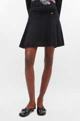 GANNI New Dark Grey Wool Mini Skirt