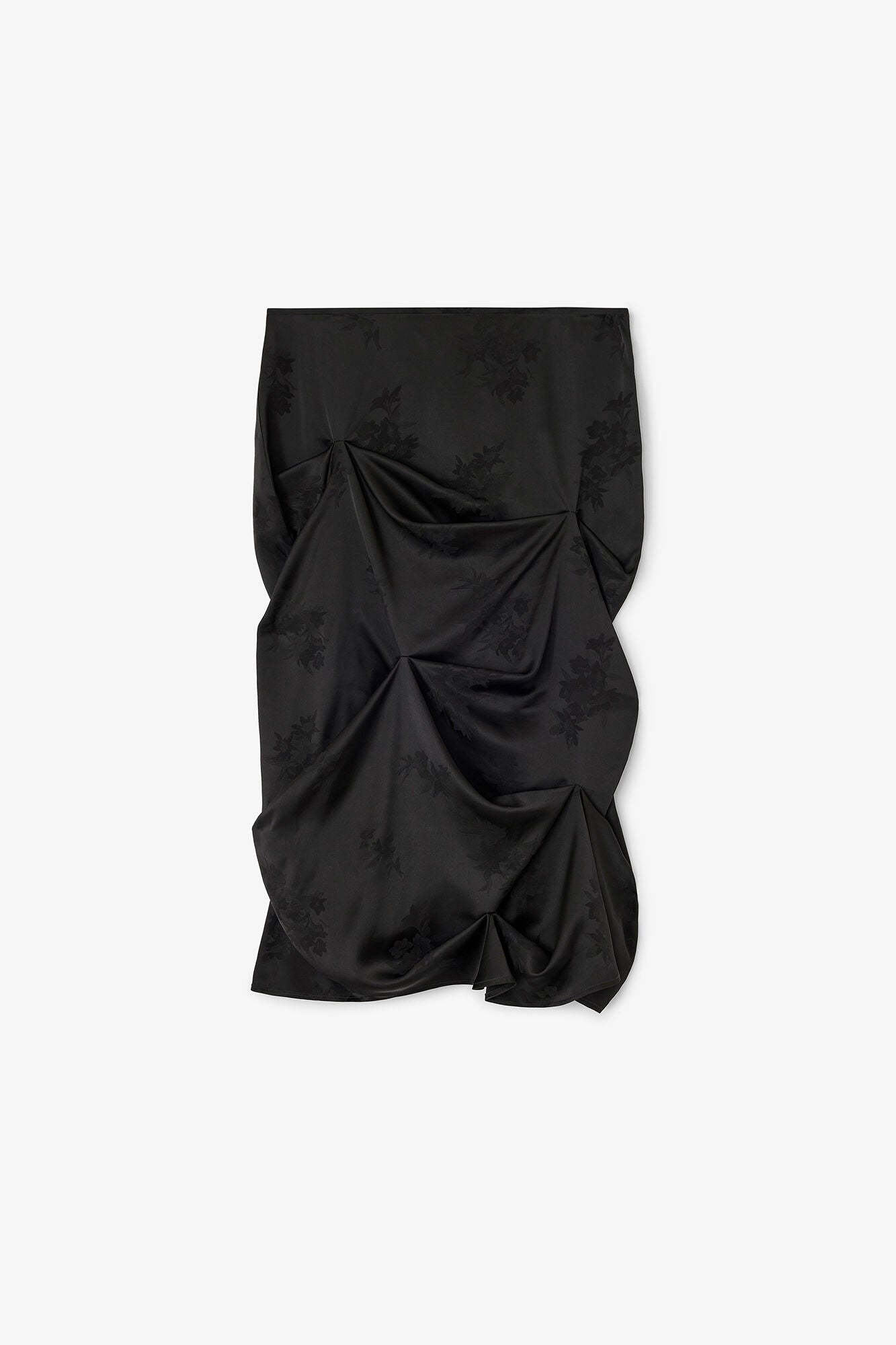 GANNI us Black Draped Skirt
