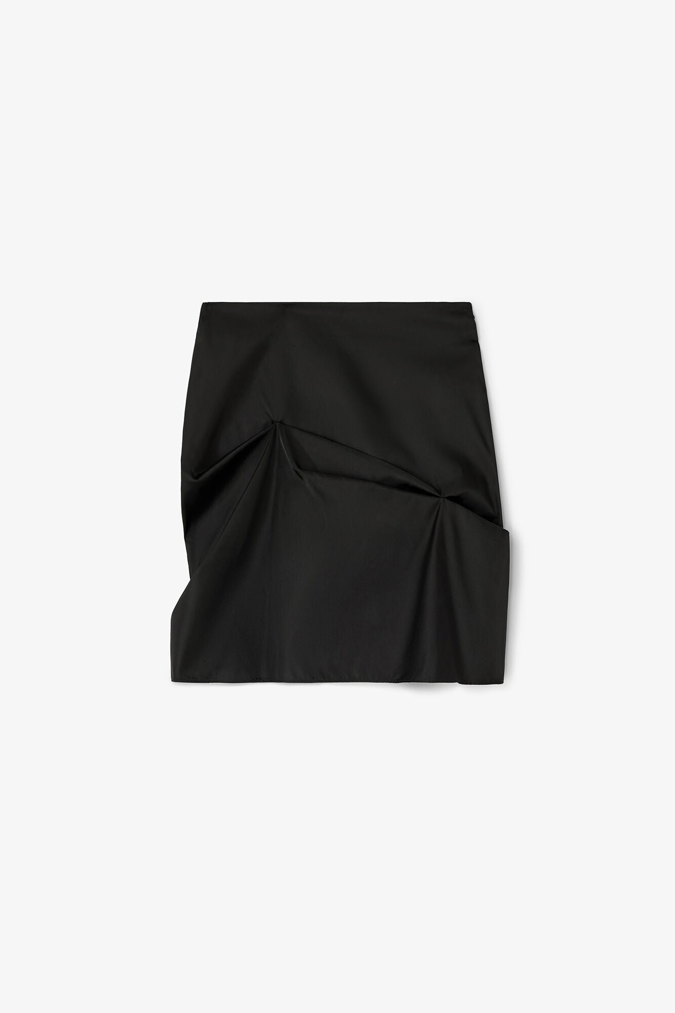 GANNI Online Black Nylon Mini Skirt