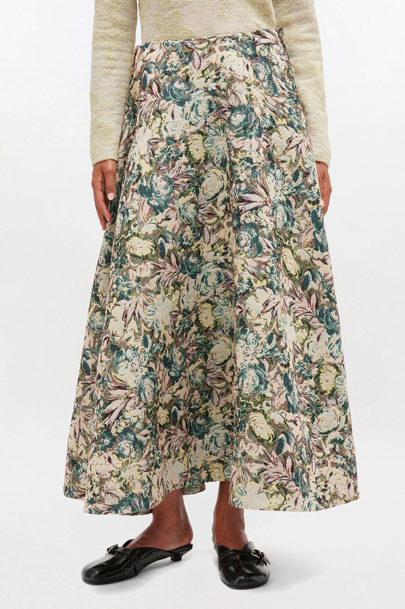 GANNI Sale Tapestry Long Circle Skirt