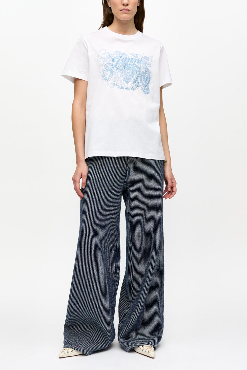 GANNI For Sale Blue Twill Marri Jeans
