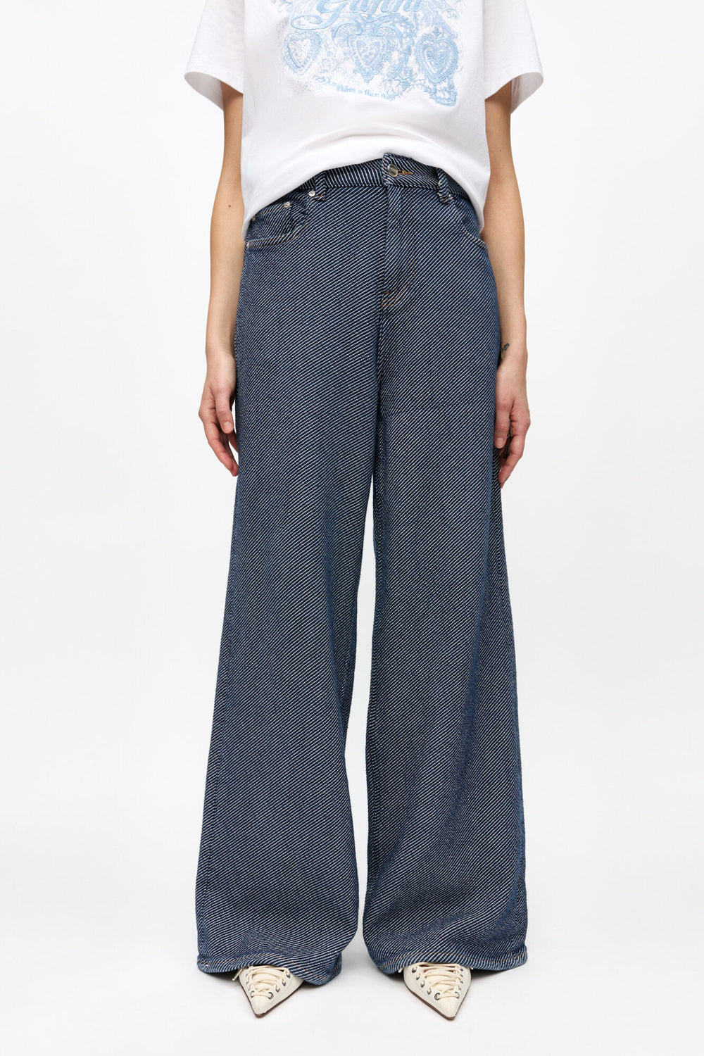 GANNI For Sale Blue Twill Marri Jeans