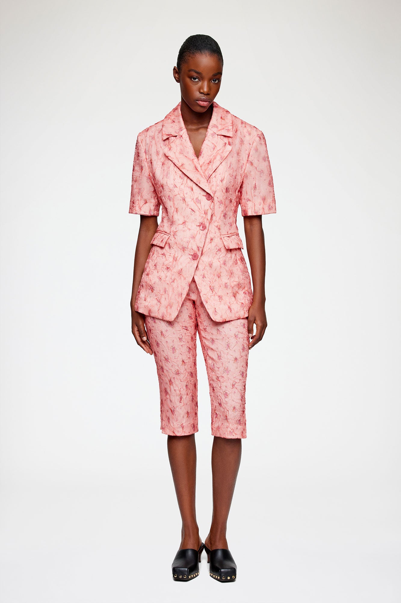 GANNI Online Capri Pants in Shibori Organza