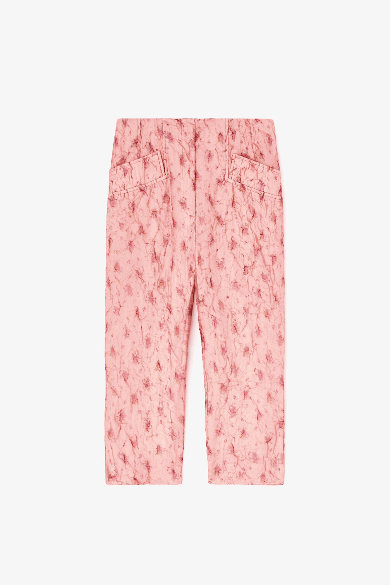 GANNI Online Capri Pants in Shibori Organza