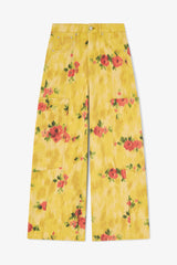 GANNI Discount Baggy Cargo Jeans in Printed Denim