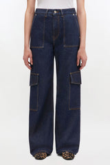 GANNI Hot Sale Angi Jeans in Dark Rinse Denim