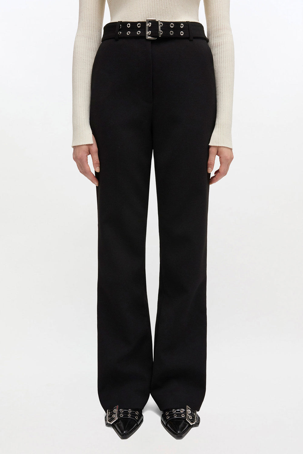 GANNI us Black Belted Pants