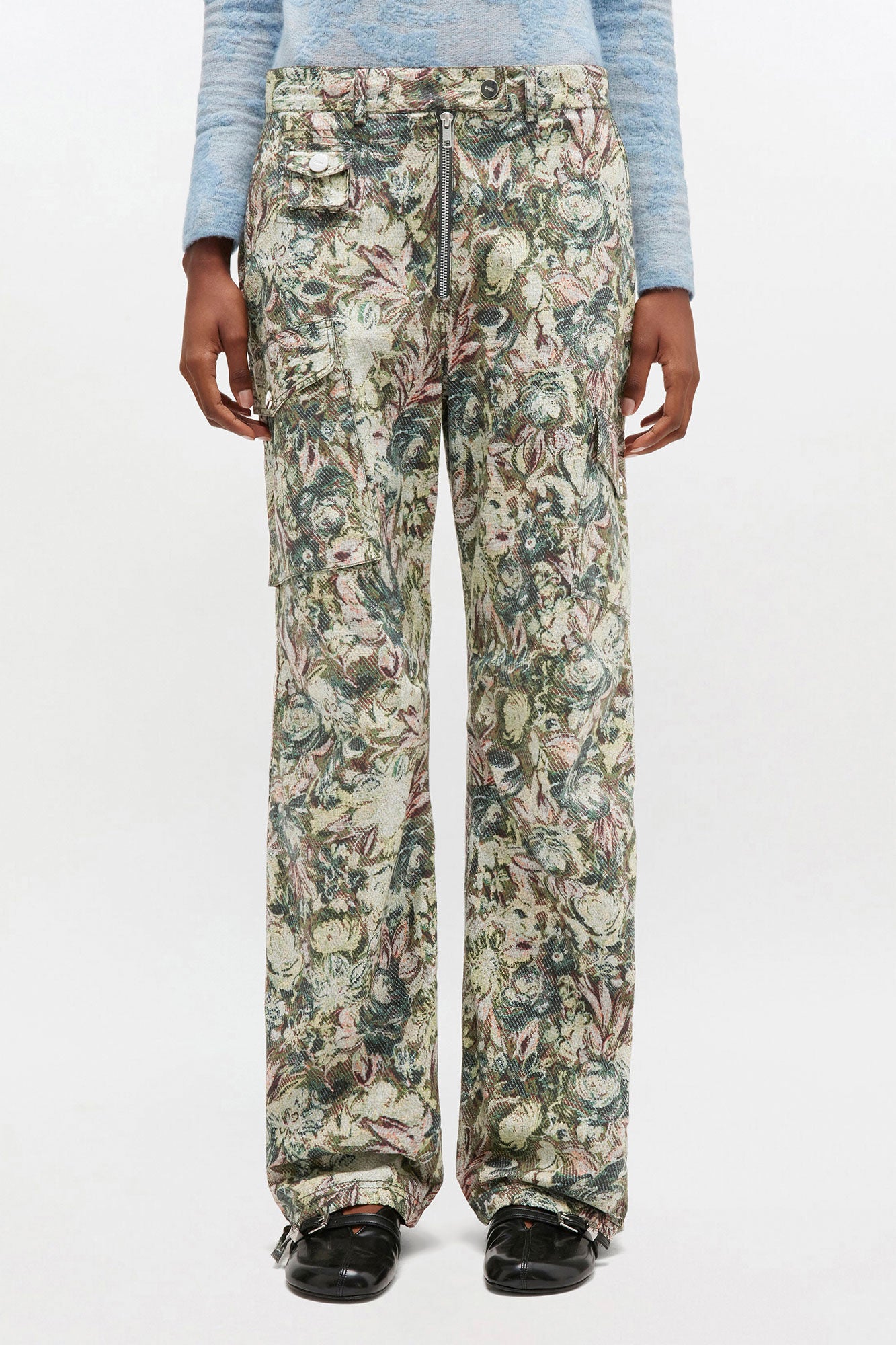 GANNI Discount Tapestry Twill Pants
