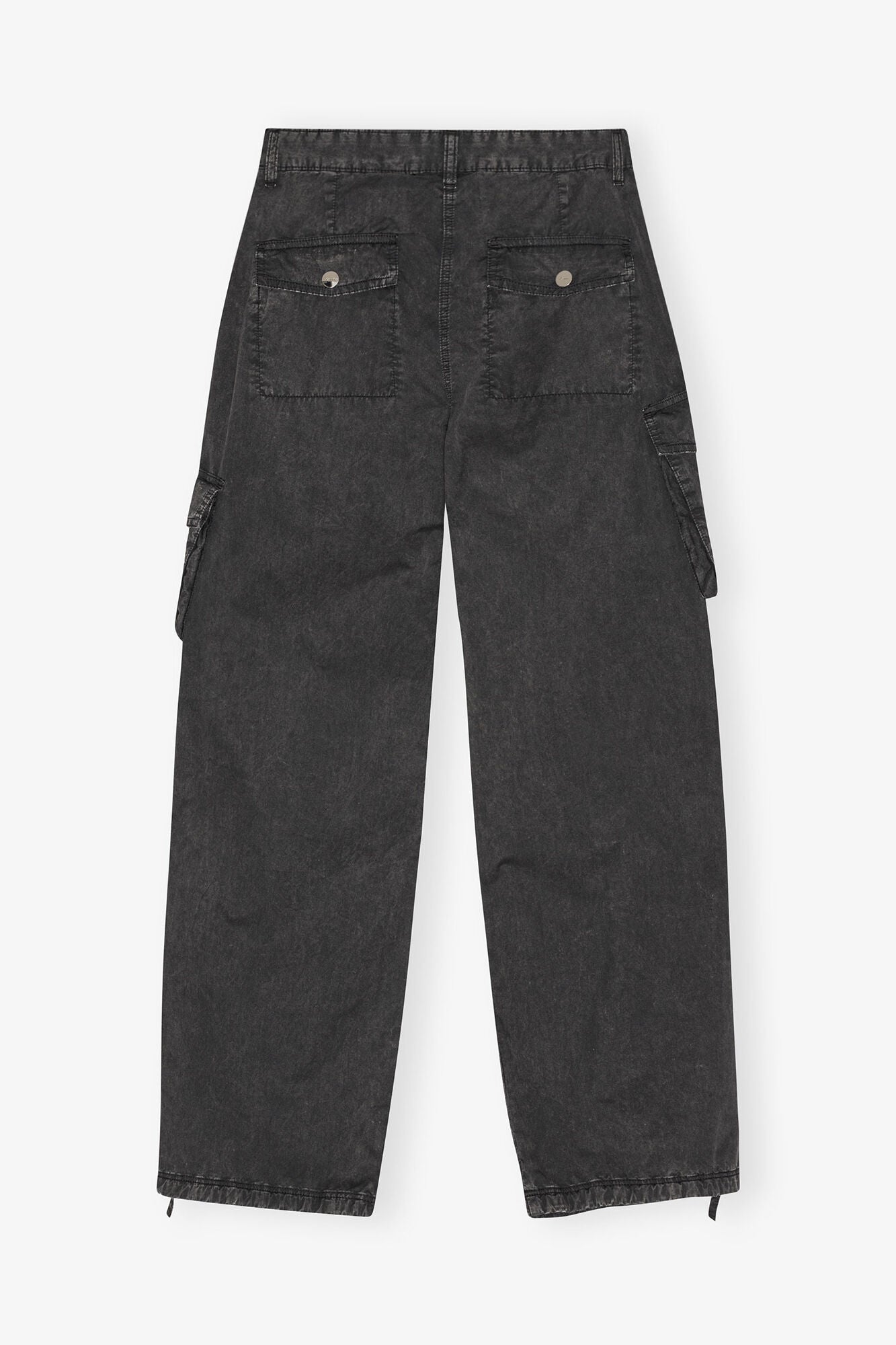 GANNI us Black Washed Twill Pants