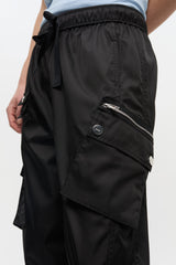 GANNI Online Black Nylon Elasticated Pants