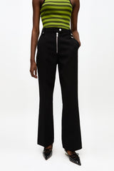 GANNI For Sale Black Bonded Crepe Pants