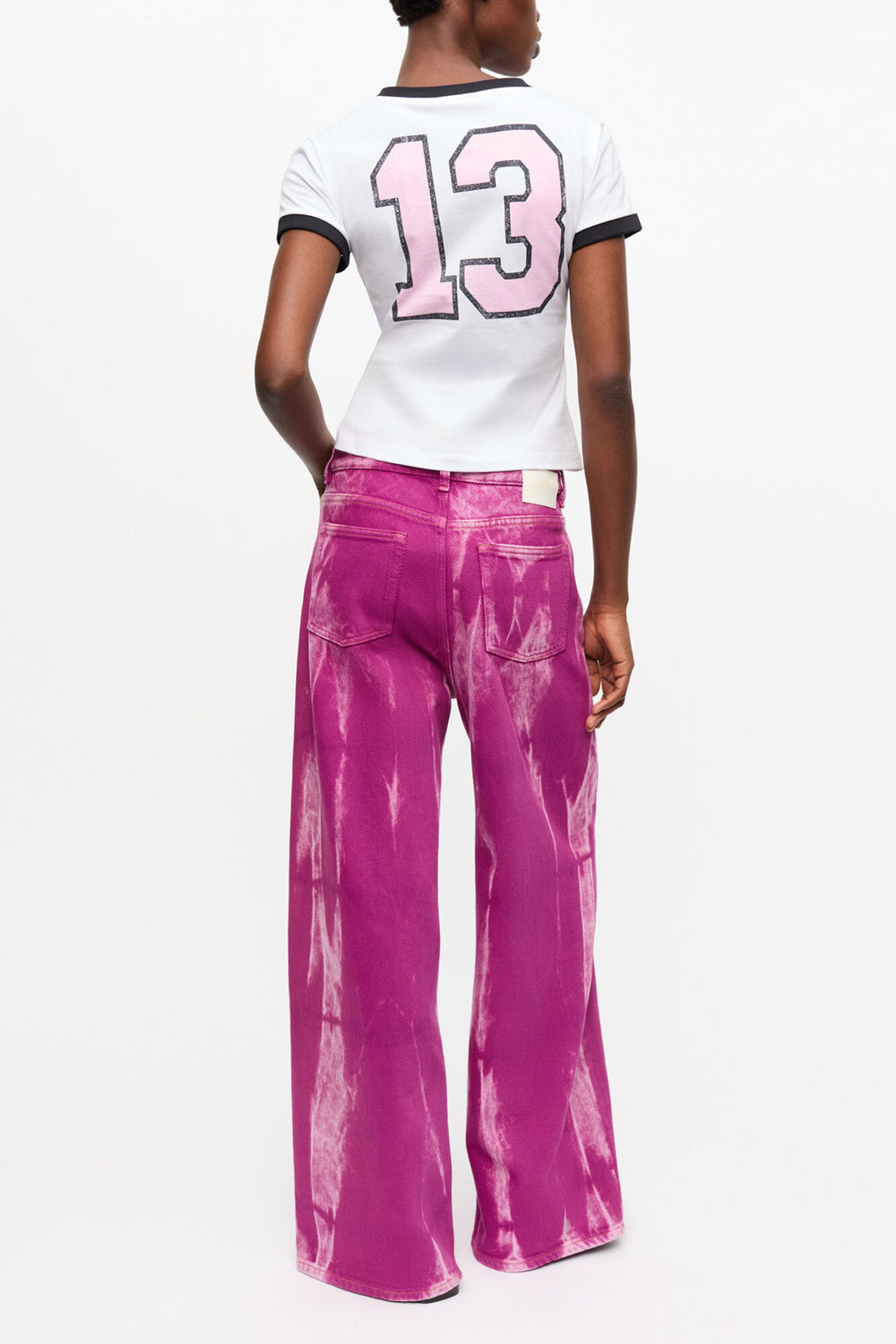 GANNI Outlet Purple Overdyed Marri Jeans