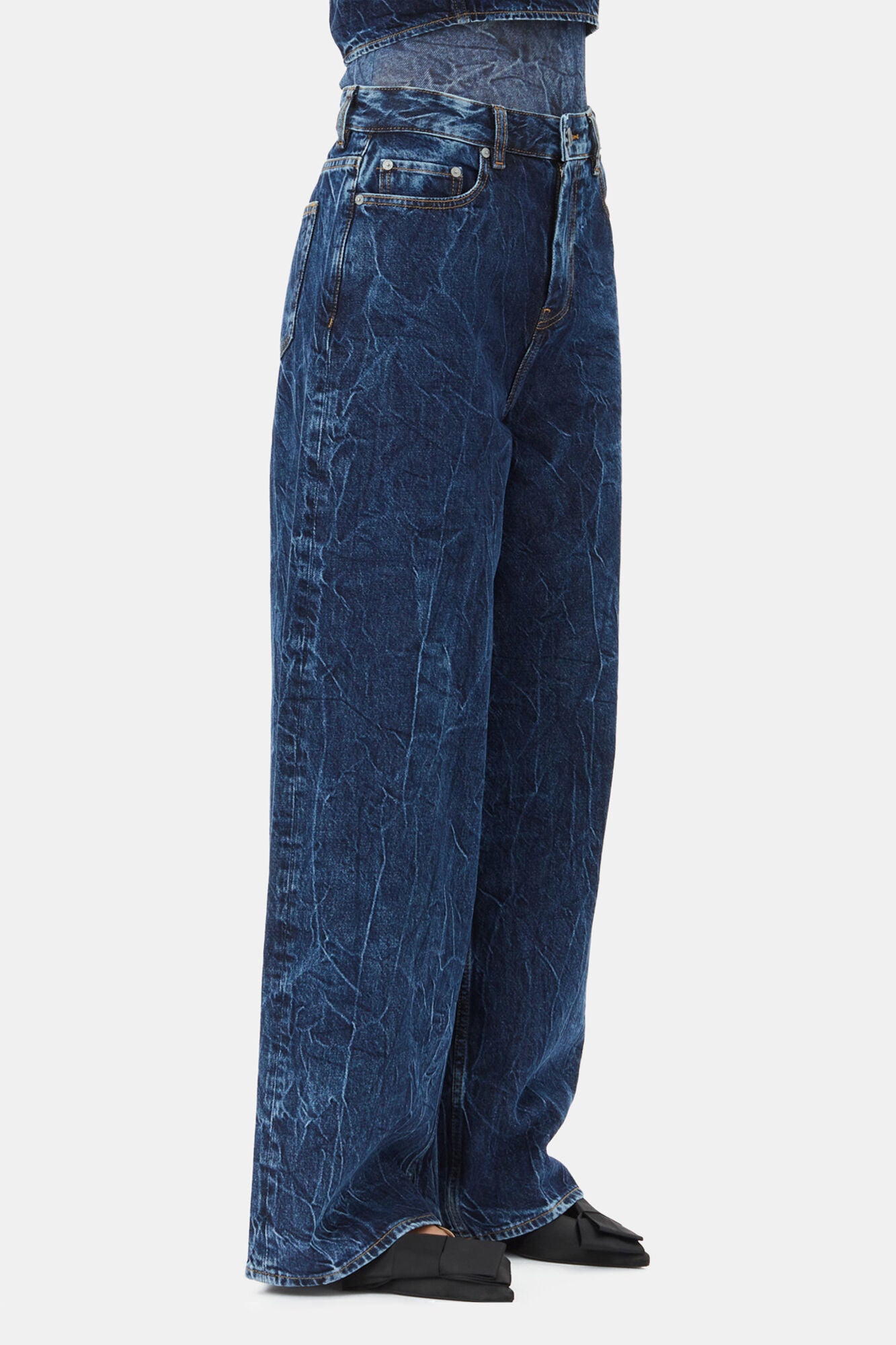 GANNI Hot Sale Dark Blue Marri Jeans