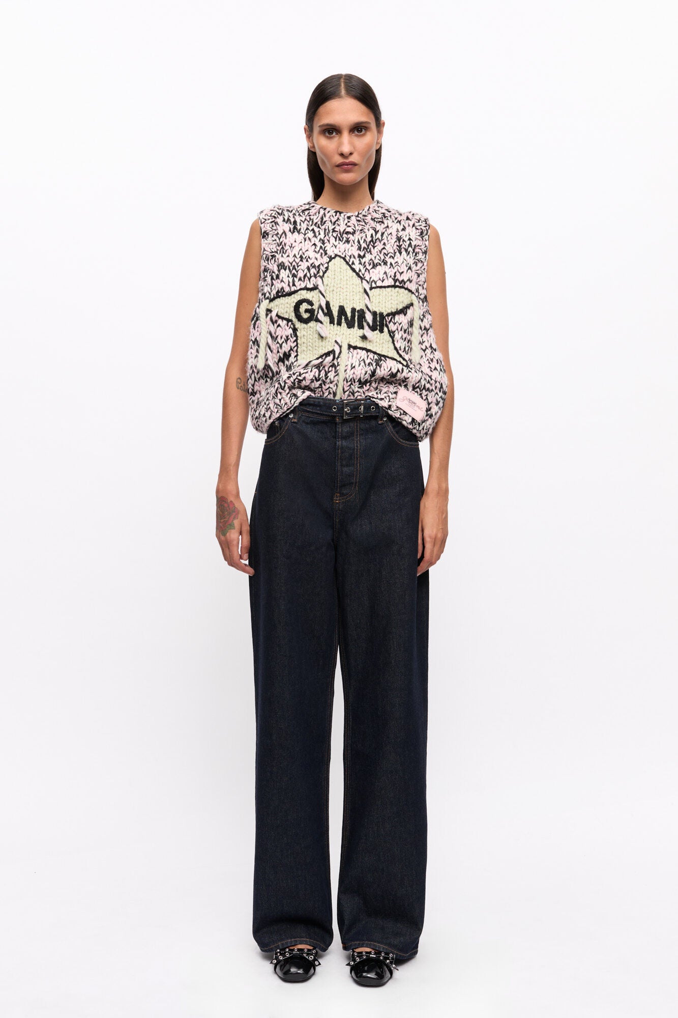 GANNI New Izey Jeans in Rinse Denim