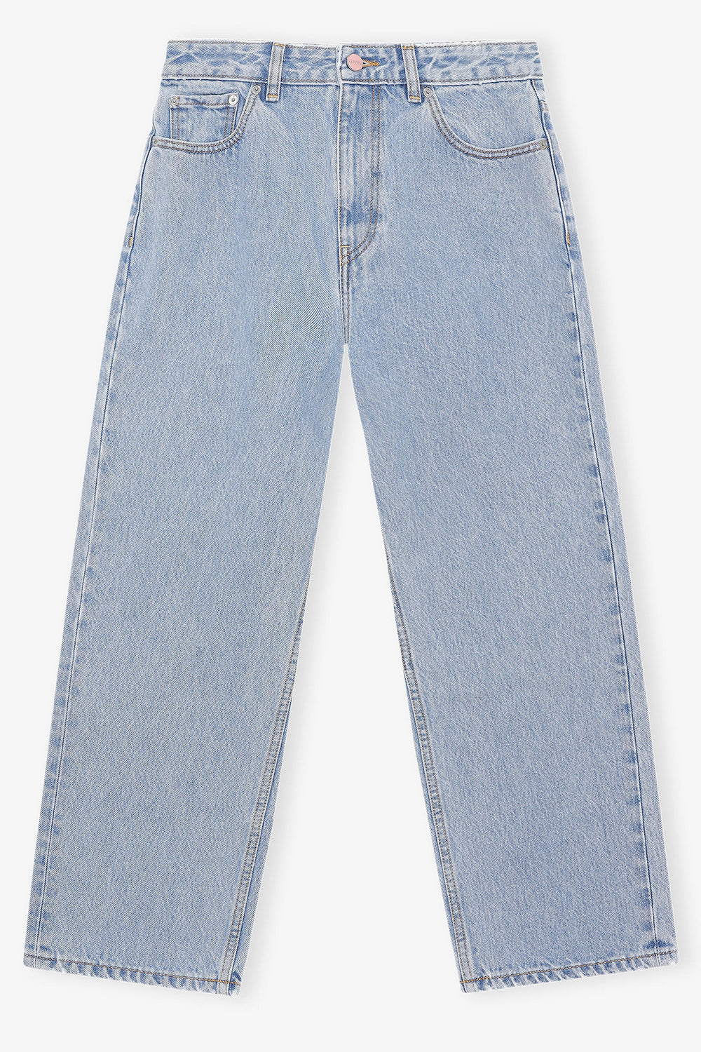 GANNI On Sale Misy Cropped Jeans in Rigid Denim
