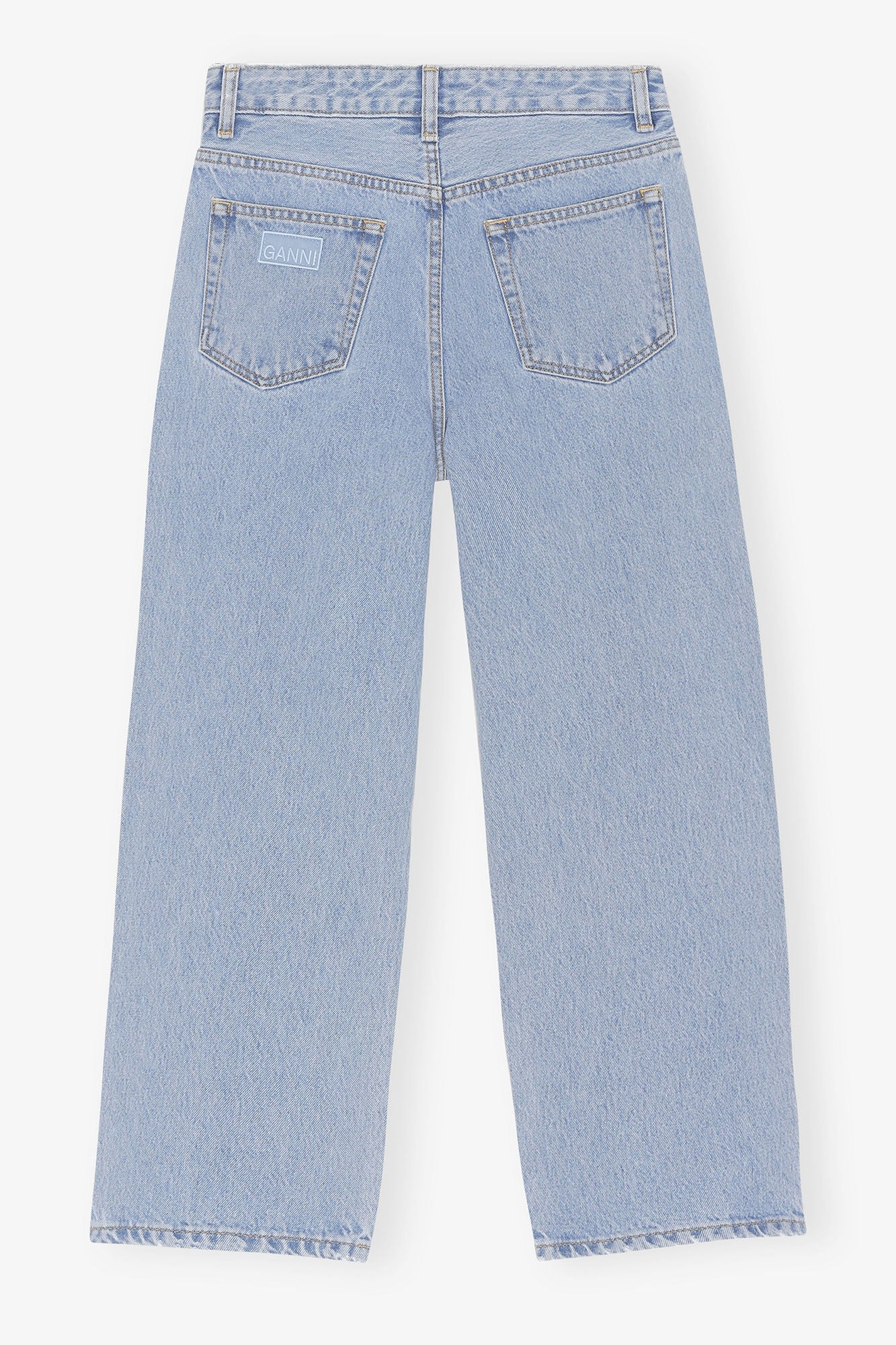 GANNI On Sale Misy Cropped Jeans in Rigid Denim