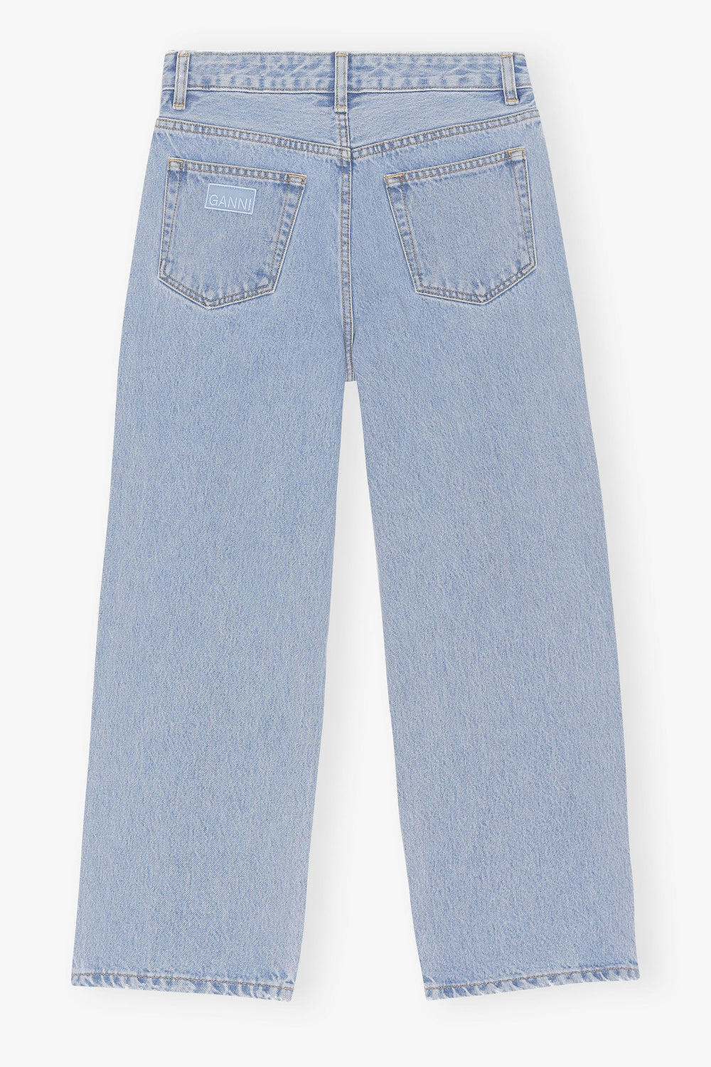 GANNI On Sale Misy Cropped Jeans in Rigid Denim