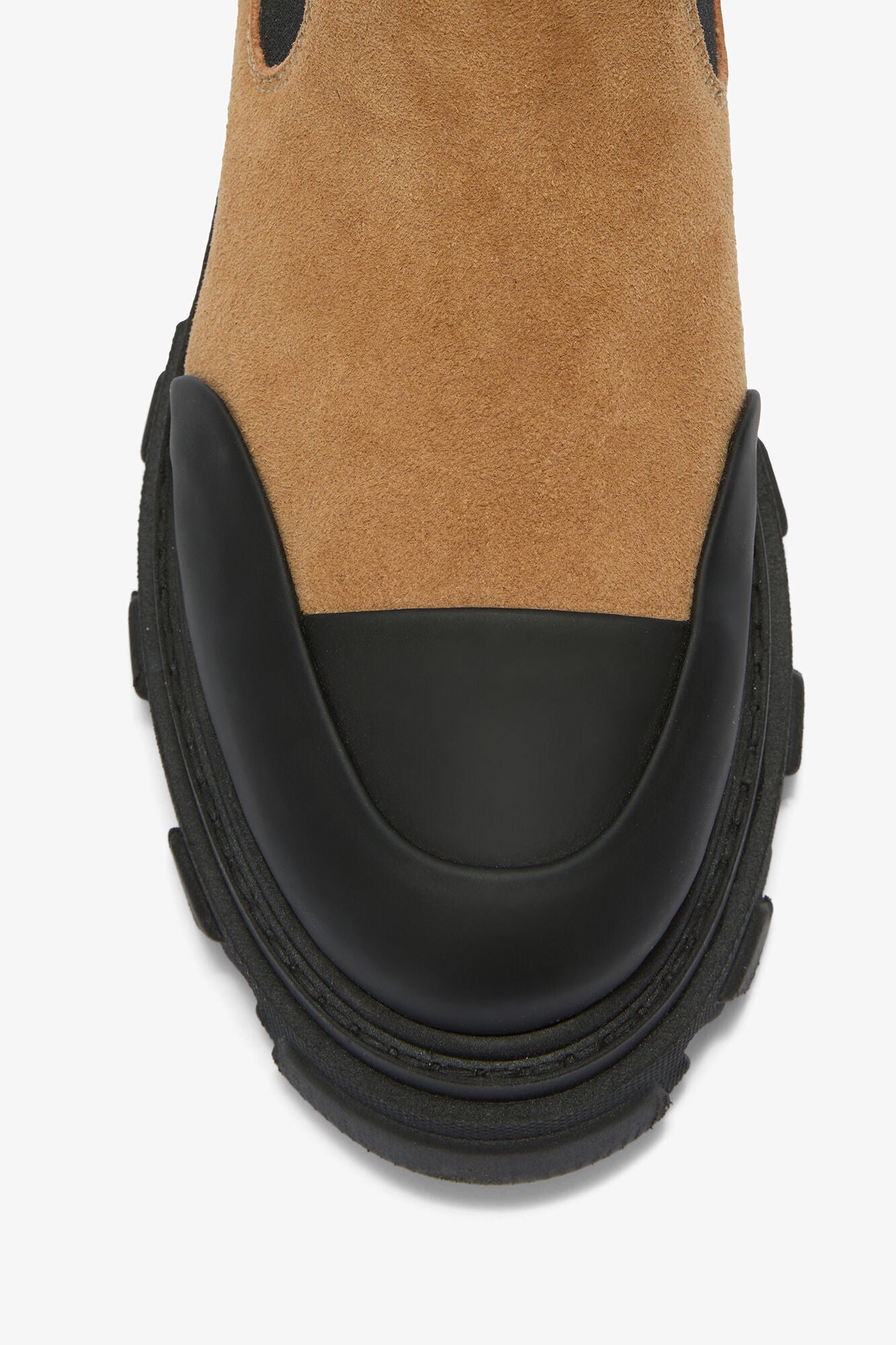 GANNI Sale Low Chelsea Boots in Suede Brown