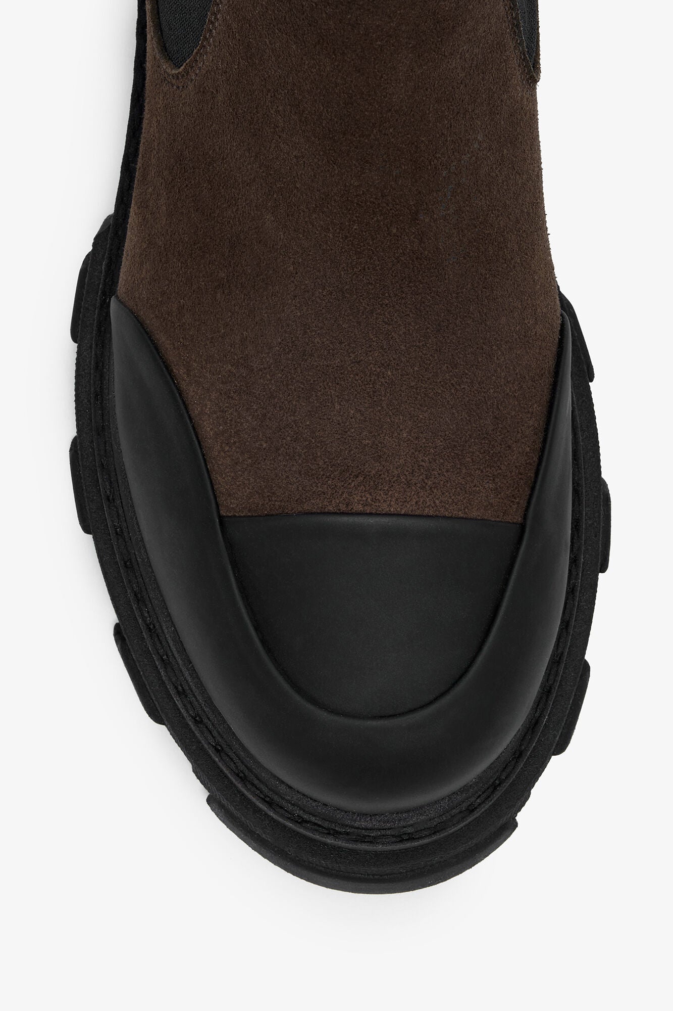 GANNI Outlet Cleated Low Chelsea Boots in Brown
