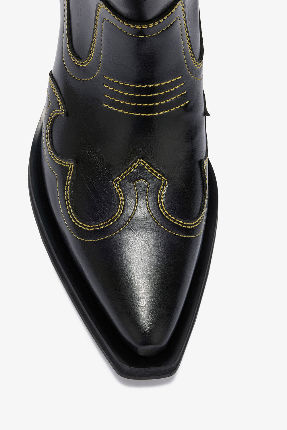 GANNI Discount Low Shaft Embroidered Western Boots