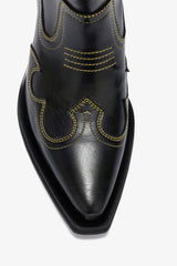 GANNI Discount Low Shaft Embroidered Western Boots