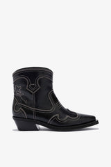 GANNI For Sale Low Shaft Embroidered Western Boots
