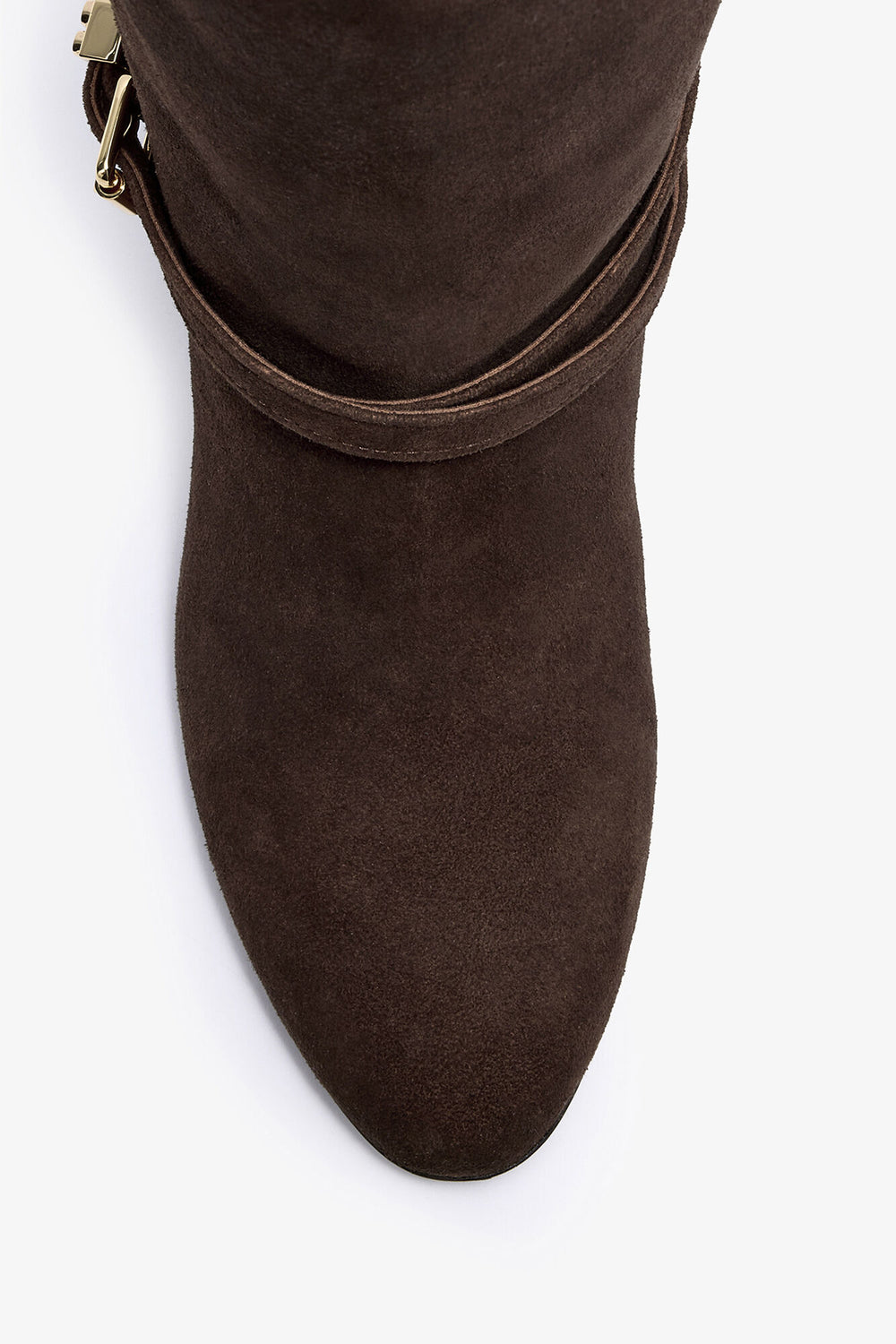 GANNI Hot Sale Kat High Boot in Brown Suede