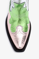 GANNI us Mid Shaft Embroidered Western Boots