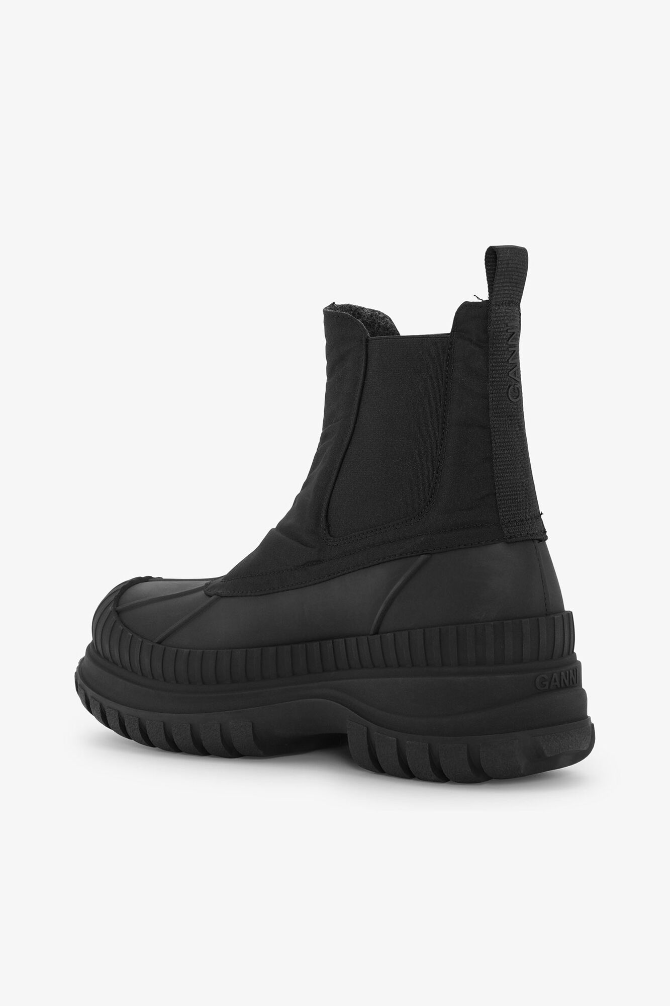 GANNI Online Black Outdoor Chelsea Boots