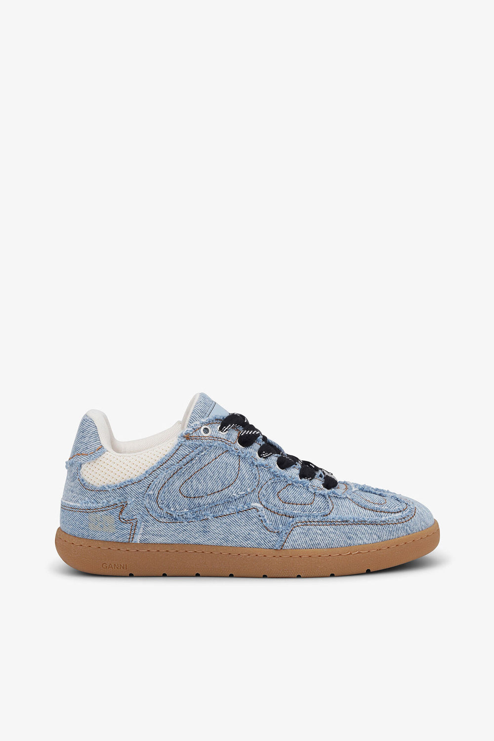 GANNI On Sale 08 Denim Raw Edge Sneakers