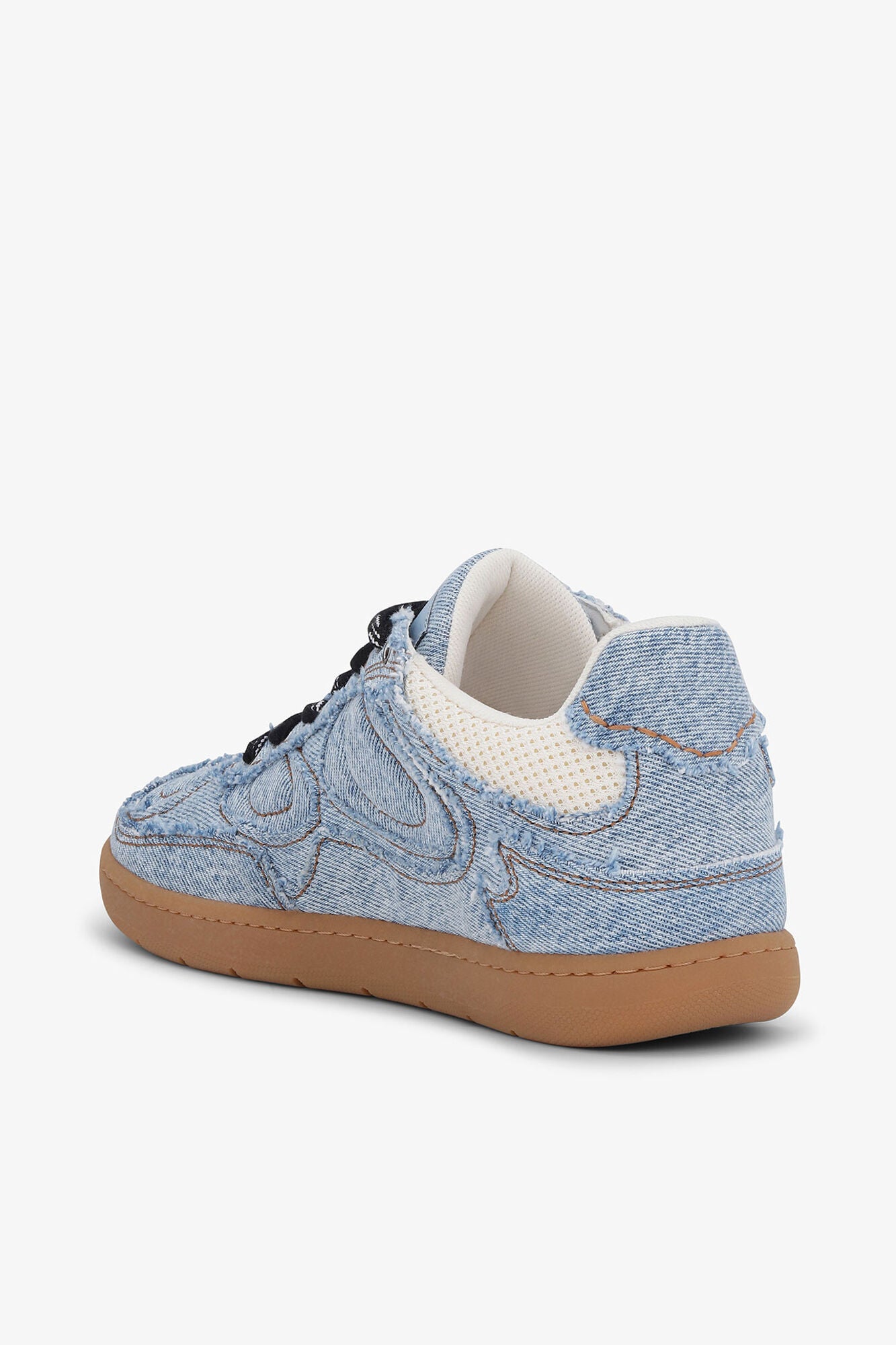 GANNI On Sale 08 Denim Raw Edge Sneakers