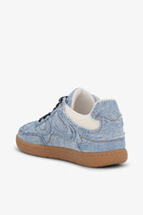 GANNI On Sale 08 Denim Raw Edge Sneakers