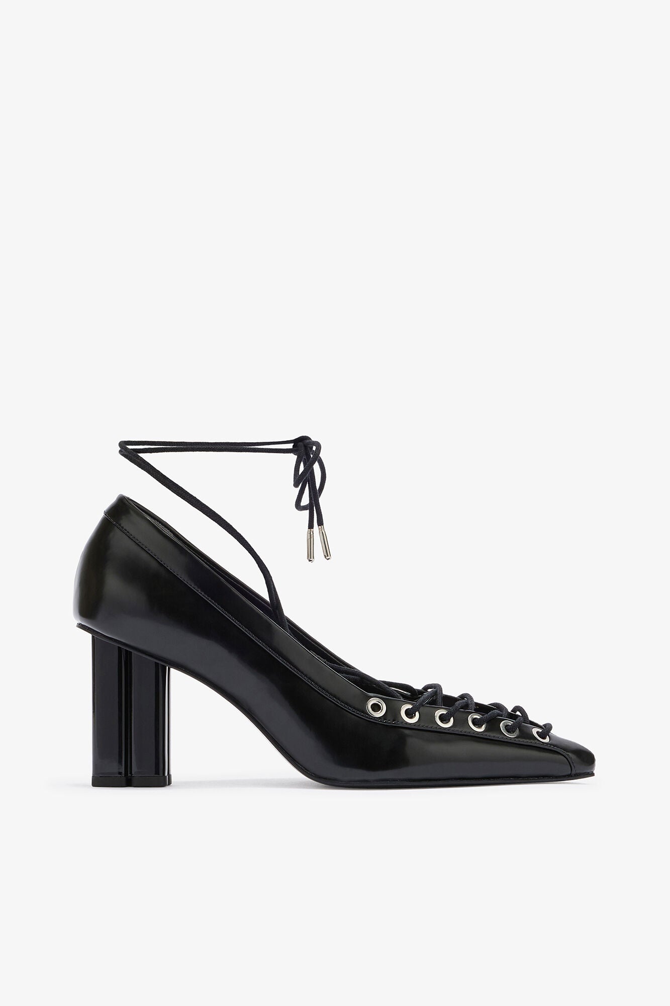 GANNI us Lace Up Butterfly High Pump in Black