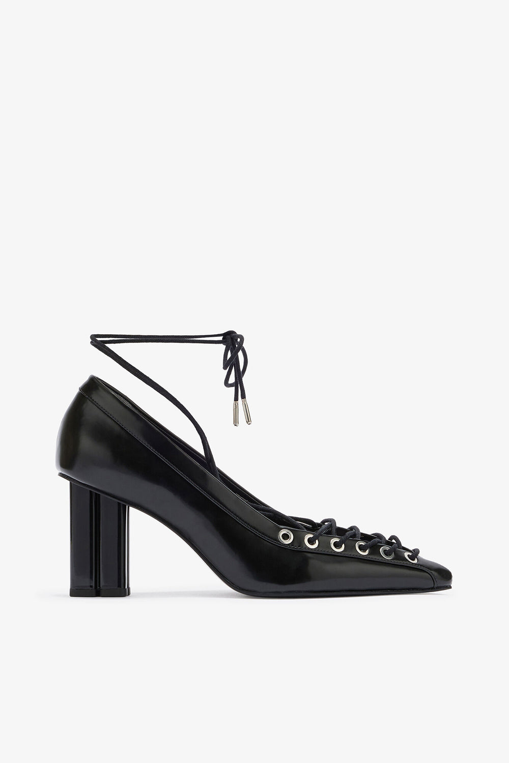 GANNI us Lace Up Butterfly High Pump in Black