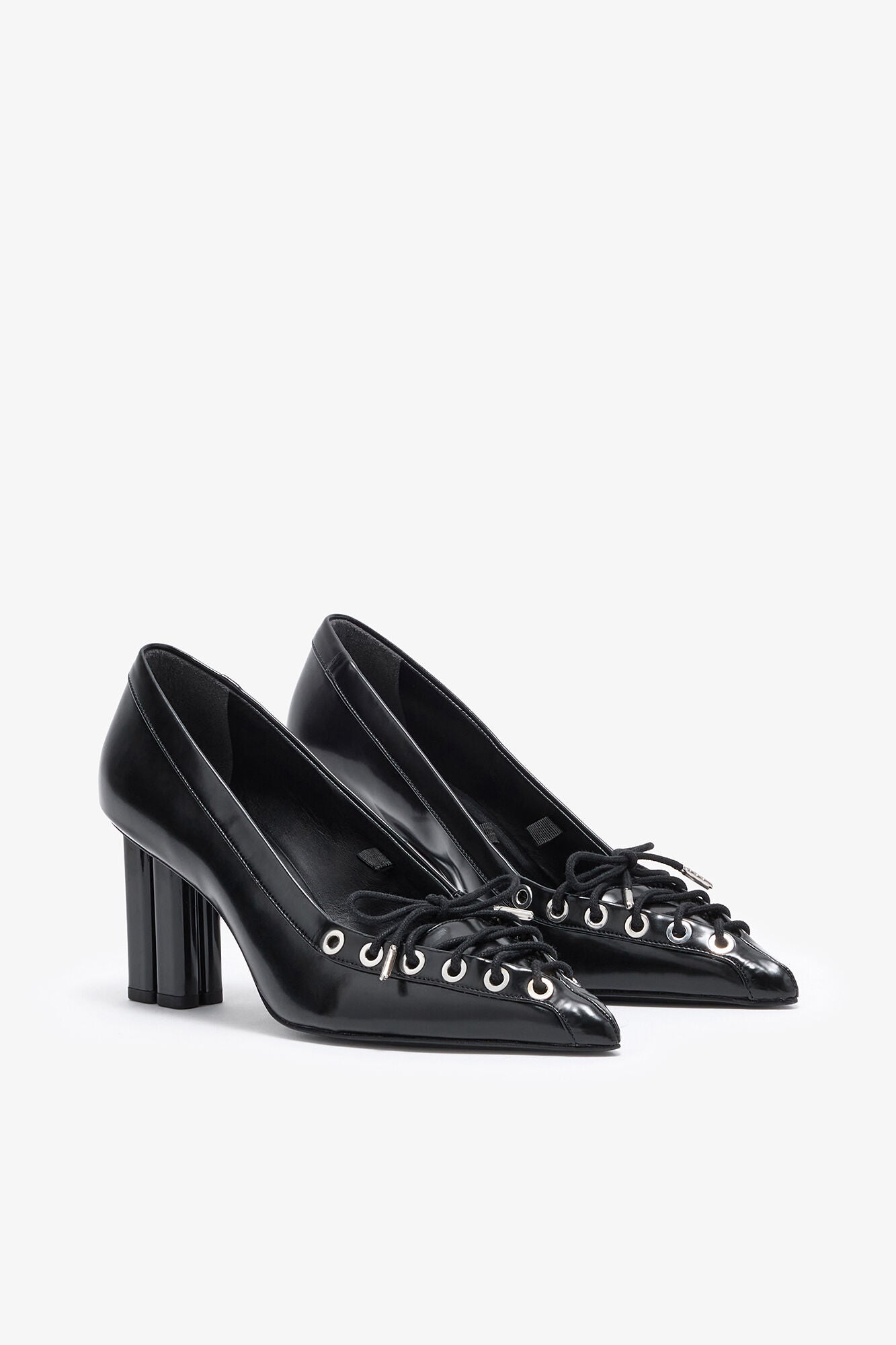 GANNI us Lace Up Butterfly High Pump in Black