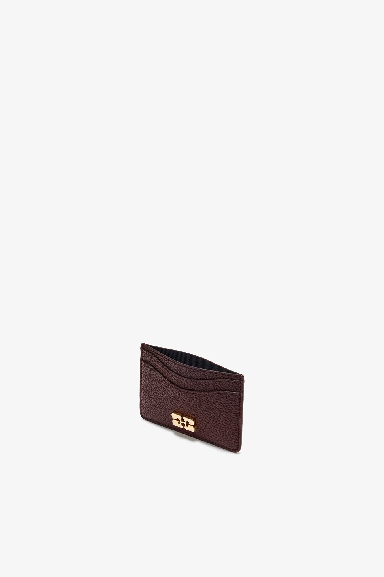 GANNI Discount Chicory Coffee Card Holder in Grained Brown