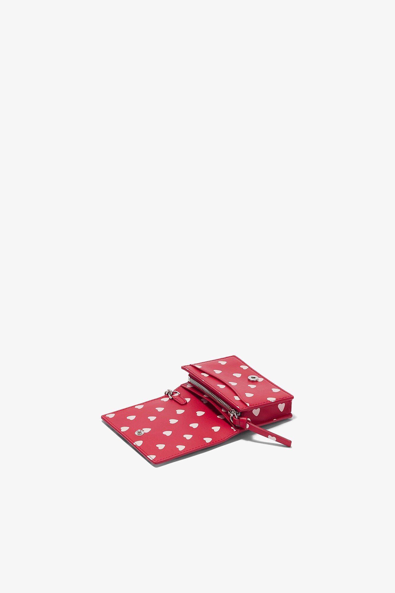 GANNI On Sale Barbados Cherry Bou Card Holder With Flap with Dots