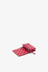 GANNI On Sale Barbados Cherry Bou Card Holder With Flap with Dots