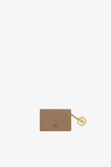 GANNI New Coca Mocha Bou Card Holder with Flap in Brown