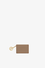 GANNI New Coca Mocha Bou Card Holder with Flap in Brown