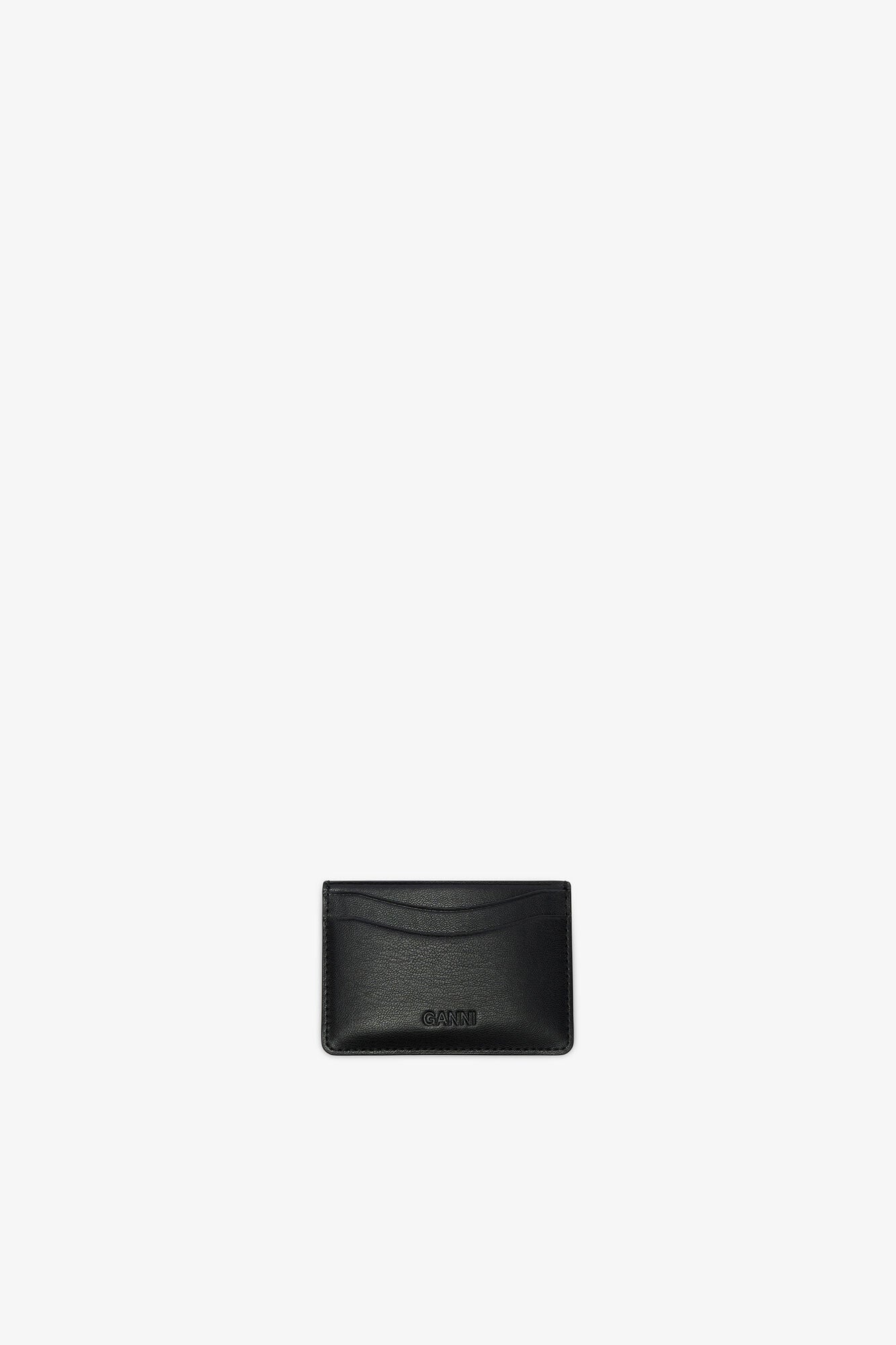 GANNI Online Black Bou Card Holder with Poodle