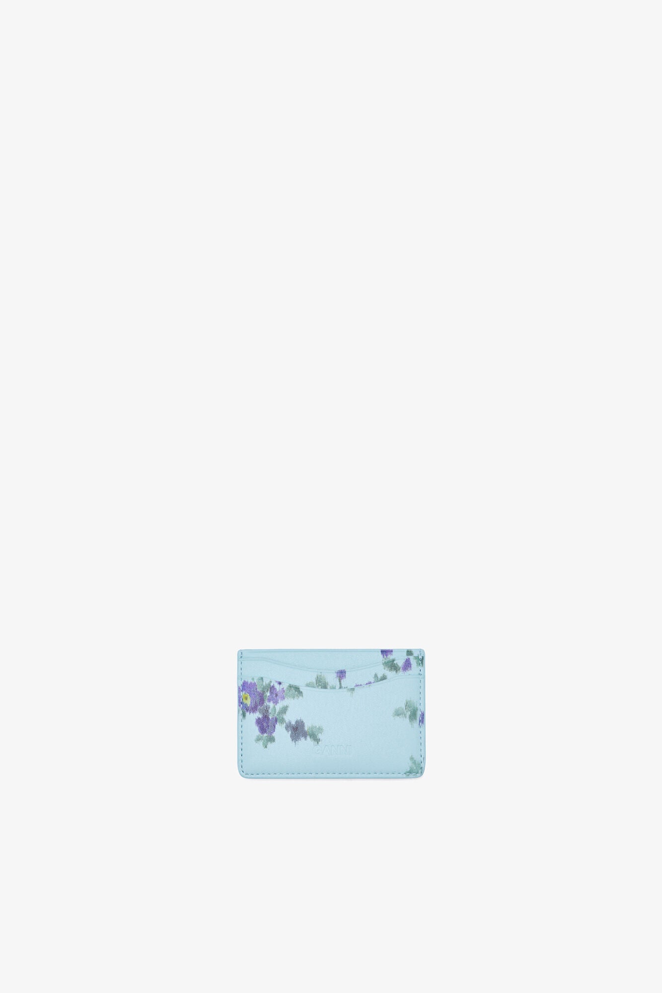 GANNI Discount Iced Aqua Bou Card Holder in Blue