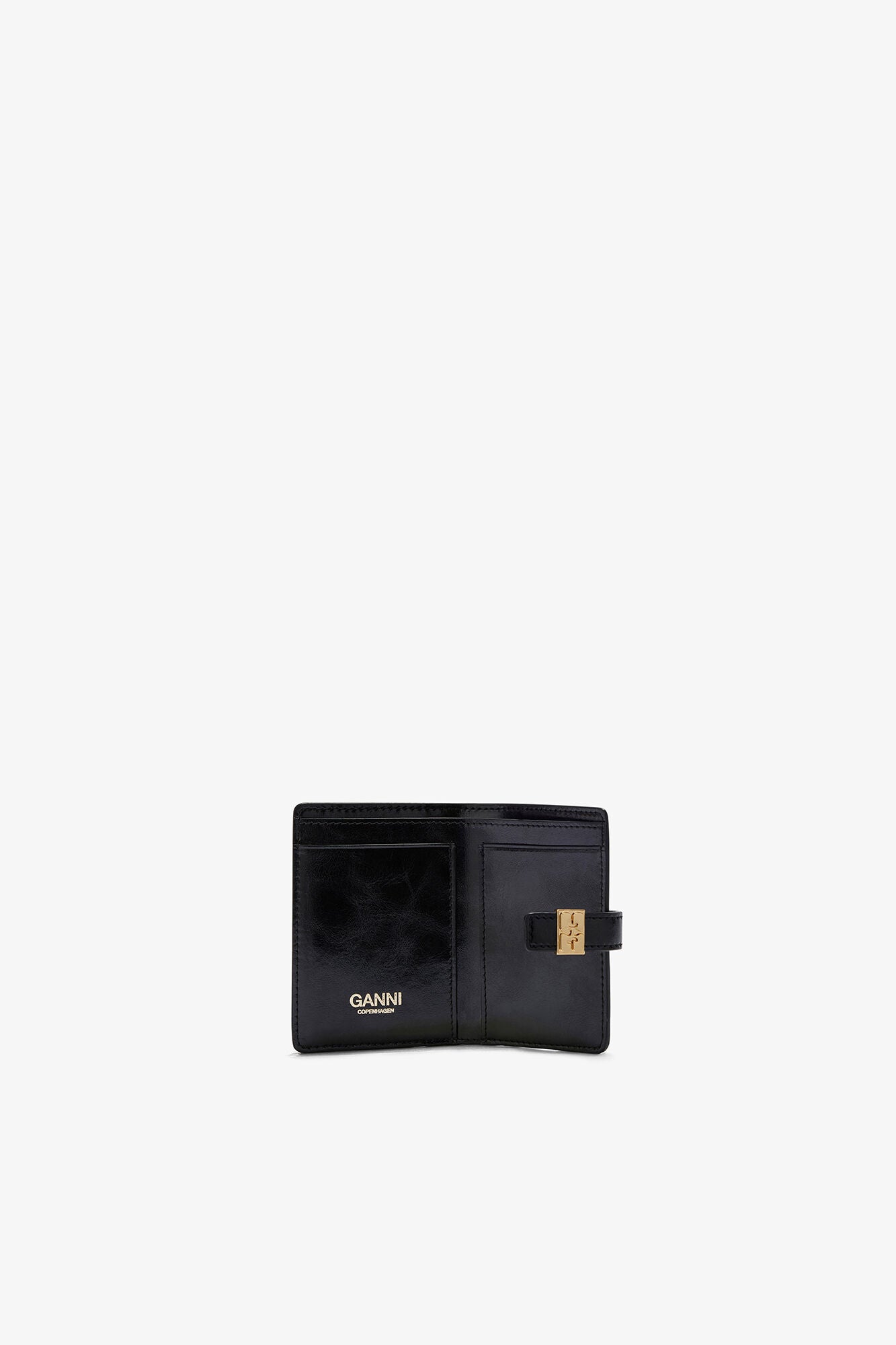 GANNI For Sale Black Sue Slim Card Holder in Black