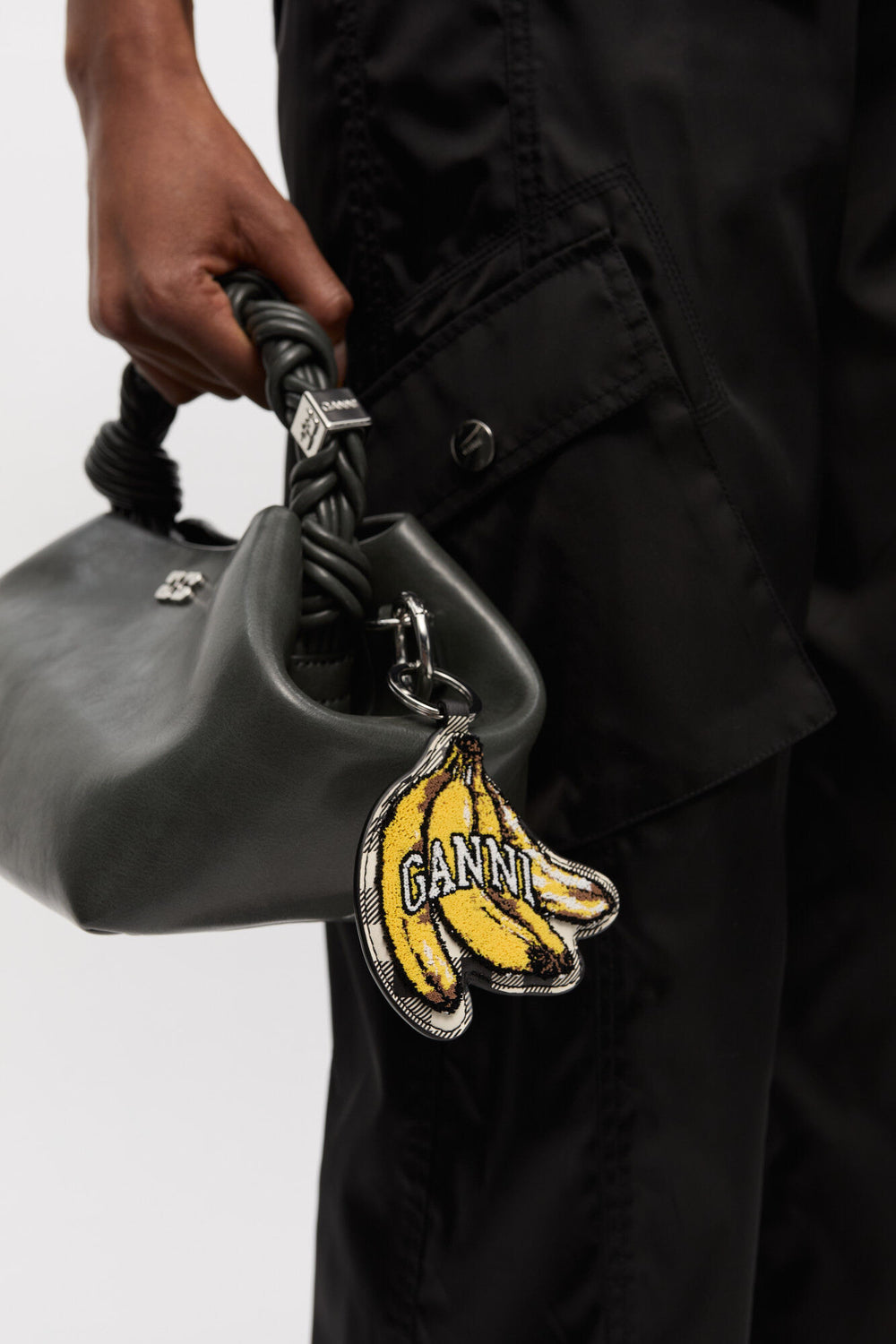 GANNI Hot Sale Black Banana Keyring