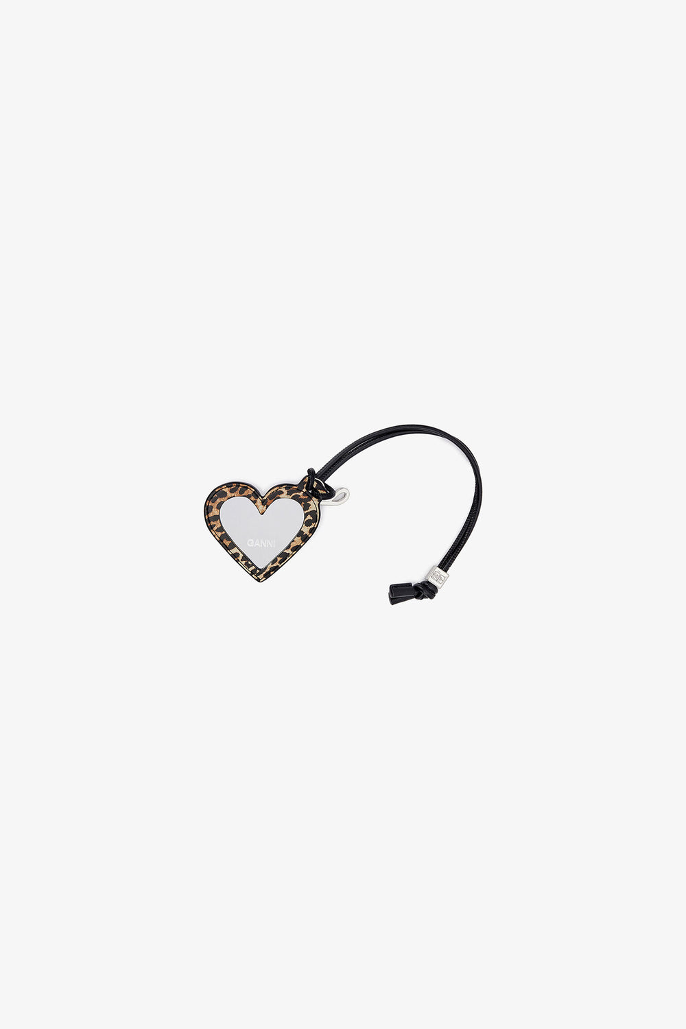 GANNI us Leopard Leopard Print Bou Heart Mirror