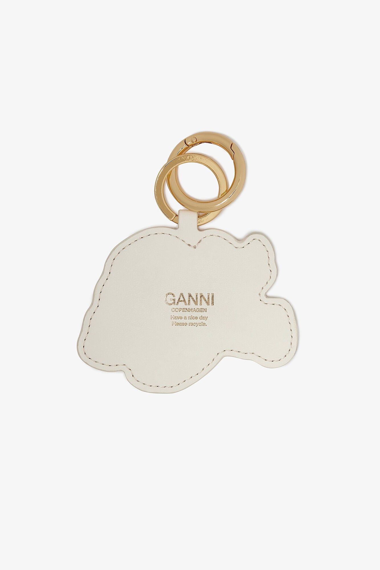 GANNI Online Tobacco Brown Brown Puppy Keyring
